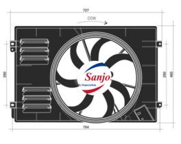 SANJOS SJ0071810 - AUDI/VW A3/GOLF V/PASSAT 1.4/1.6/1.9TDI/2.0BITDI/2.0 05.03-