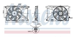 NISSENS 850124 - VENTILADOR OPEL