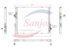 SANJOS SJ0015480 - RADIADOR BAJA TEMPERATURA BMW3 (F30/F31/F34/F80)330E 320