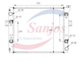 SANJOS SJ0015482 - REFRIGERACIÓN DEL MOTOR  ORIGINAL TOYOTA  525X468X50