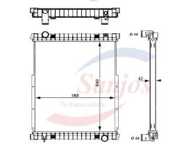  SJR0010052 - RAD.AGUA IVECO EUROCARGO 00-07 S SUP.RQ