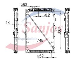 SANJOS SJR0010079 - RAD.DAF XF 05 C SUP. RQ