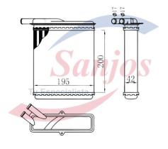 SANJOS SJR0010082 - RAD.AGUA MAN F2000 94- S/SUP