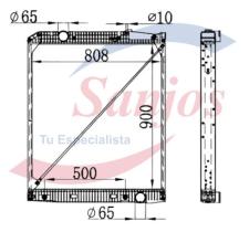 SANJOS SJR0010108 - RAD.AGUA MERCEDES ACTROS 96- S/SUP