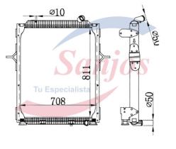 SANJOS SJR0010118 - RAD.AGUA RENAULT TRUKS PREMIUM S/SUP