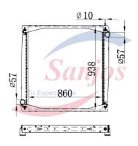 SANJOS SJR0010148 - RAD.AGUA SCANIA 4-SERIE 96-LN2 84-98 S/SUP