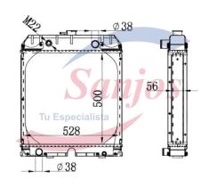 SANJOS SJR0010155 - RAD.CATERPILLAR-PERKINS RQ