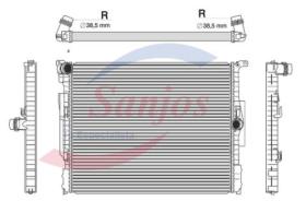 SANJOS SJ0015483 - RAD. BMW 120/125/220/230/320/330/420/430 07.15-