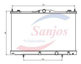 SANJOS SJ0015485 - RADIADOR MITSUBISHI GRANDIS