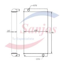 SANJOS SJ0015496 - RAD. VOLVO L220/L150G/L180GHL/L250G