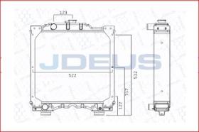 JDEUS M0600120 - RADIADOR NEW HOLLAND