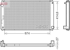 DENSO DRM50151 - RADIADOR LEXUS NX(AGZ10,AYZ10,ZGZ10