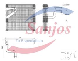 SANJOS SJ0060451 - EVAP. SMART FORTWO 01.07-06.15