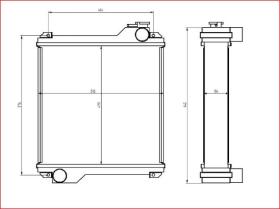 SANJOS SJ0015526 - RADIADOR JCB DIGGER (ALUMINIO/PLASTICO)