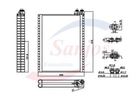 SANJOS SJ0060455 - EVAPORADOR LAND ROVER DISCOVERY IV (L319) 3.0, 5.0, 2.7 TD,