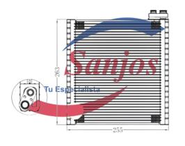 SANJOS SJ0060456 - EVAPORADOR TOYOTA- COROLLA / AVENSIS
