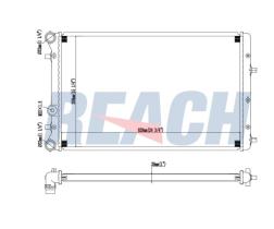 REACH COOLING 14015183126 - SEATCORDOBA 1.2 I 12V ;2002-2009