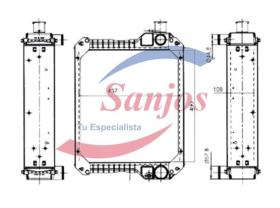  SJ0015548 - RADIADOR CASE IH 3220, 3230, 4210, 4230, 4240 // TEREX (POWE