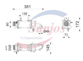 SANJOS SJ0030958 - INTERC. AUDI A1 / SEAT IBIZA / VW POLO V 1.2 TSI / 1.4 TSI