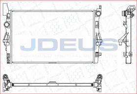 JDEUS M0171100 - MERCEDES VIOTO III W447, RADIADOR