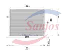 SANJOS SJ0015575 - RAD BAJA TEMP.- MERCEDES B907/B910 SPRINTER CDI 06.20-
