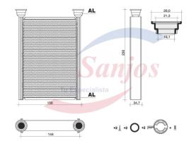 SANJOS SJ0040732 - CALEFACTOR OPEL MOKKA 06.12-