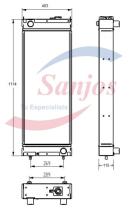 SANJOS SJ0015596 - RADIADOR CATERPILLAR CAT 320D/330D/320B