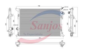  SJ0015600 - RADIADOR NISSAN QASHQAI II (J11) 1.5 DCI 18- // RENAULT KADJ