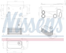 NISSENS 91577 - OIL COOLER BMW 7 SERIES F01 (2009) 730D 3.0