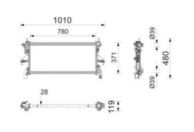 MAHLE CR2864000P - RADIADOR FIAT