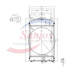 SANJOS SJ0015640 - RADIADOR SEAT 600
