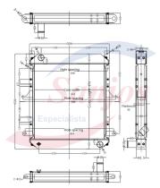 SANJOS SJ0015647 - RAD. NISSAN CABSTAR / ATLEON ( ALL ALUMINIUM ) 474*469