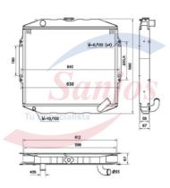 SANJOS SJ0015649 - MITSUBISHI PAJERO II 2.5 TD 1992-1999 OE MB422130